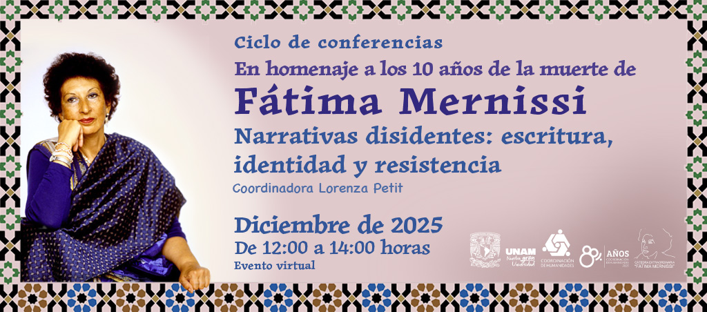 Homenaje a Fátima Mernissi. Narrativas disidentes: escritura, identidad y resistencia.