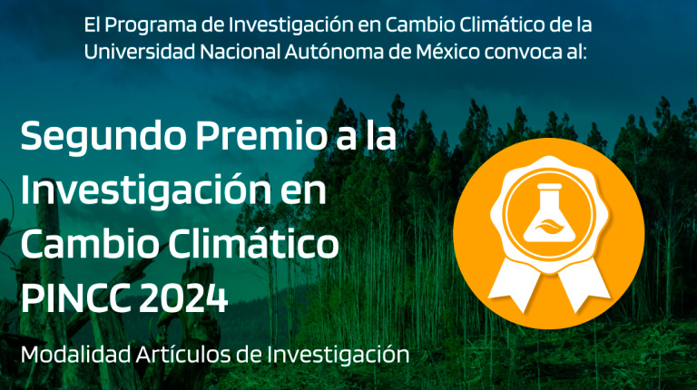 Convocatoria del Segundo Premio de Investigación en Cambio Climático PINCC 2024.